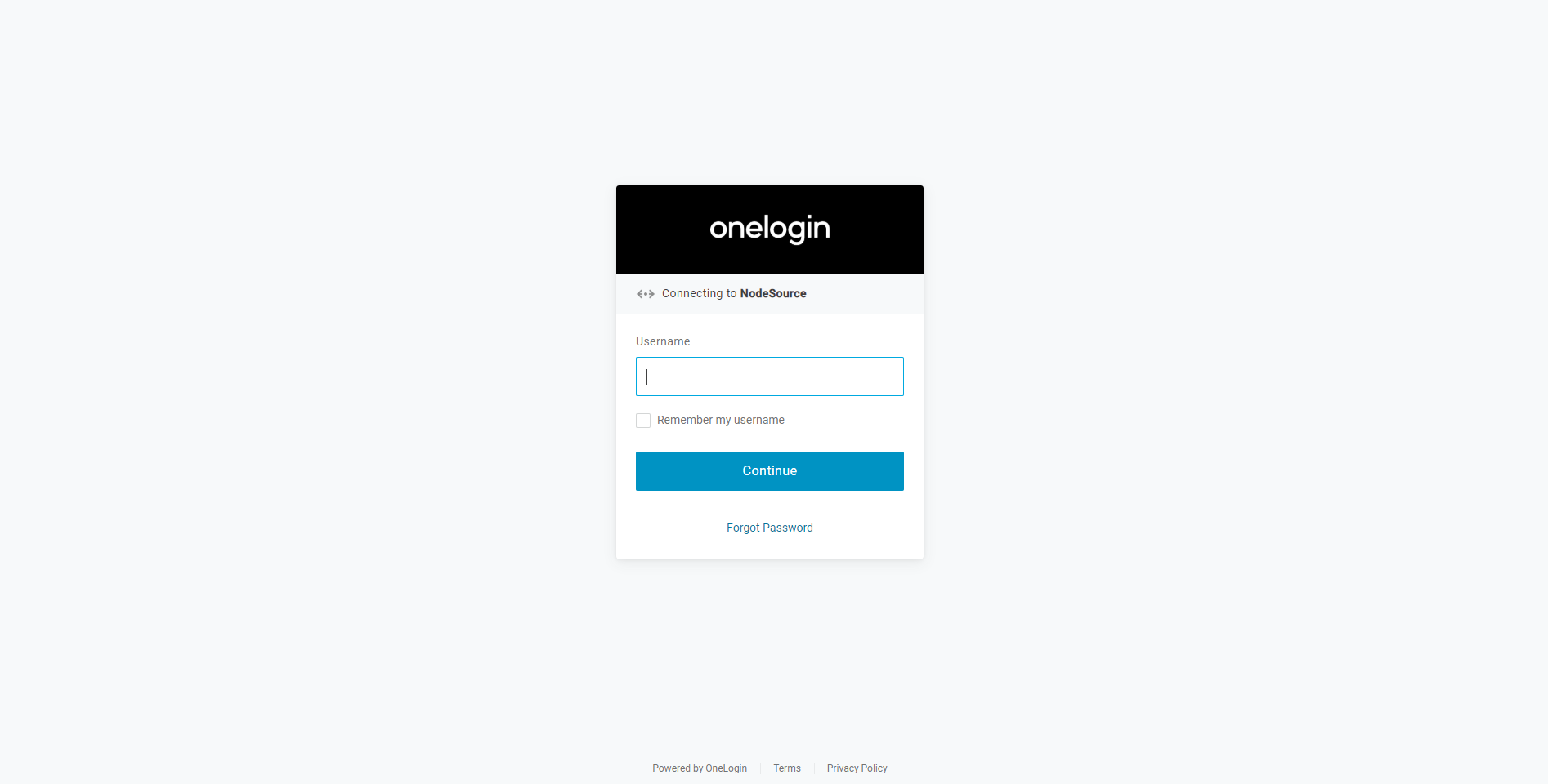 &quot;oneLogin Auth Screen&quot;