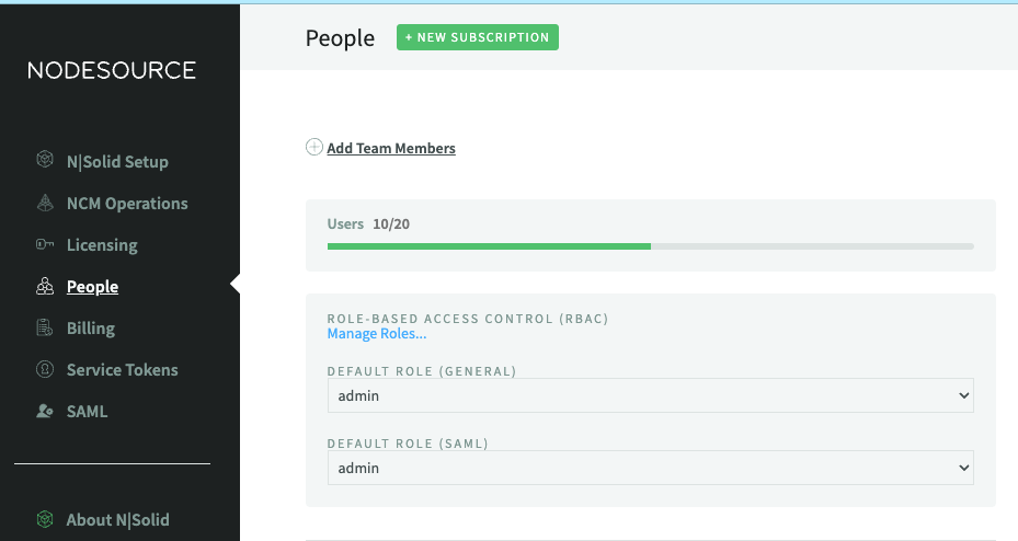 Assign Default Roles