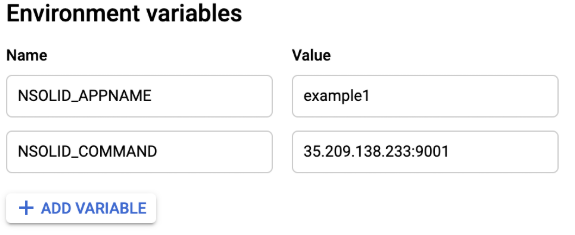 GCP Cloud Run Env Variables