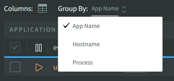 List / Dashboard Group By Select
