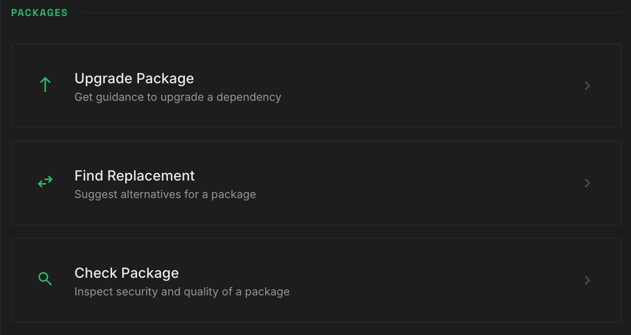 Package Actions