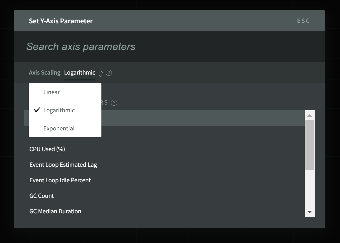 Changing an axis scale