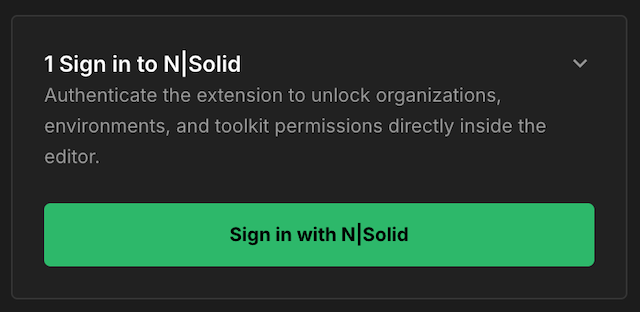 Sign in to N|Solid