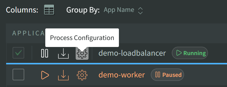 List / Dashboard Config